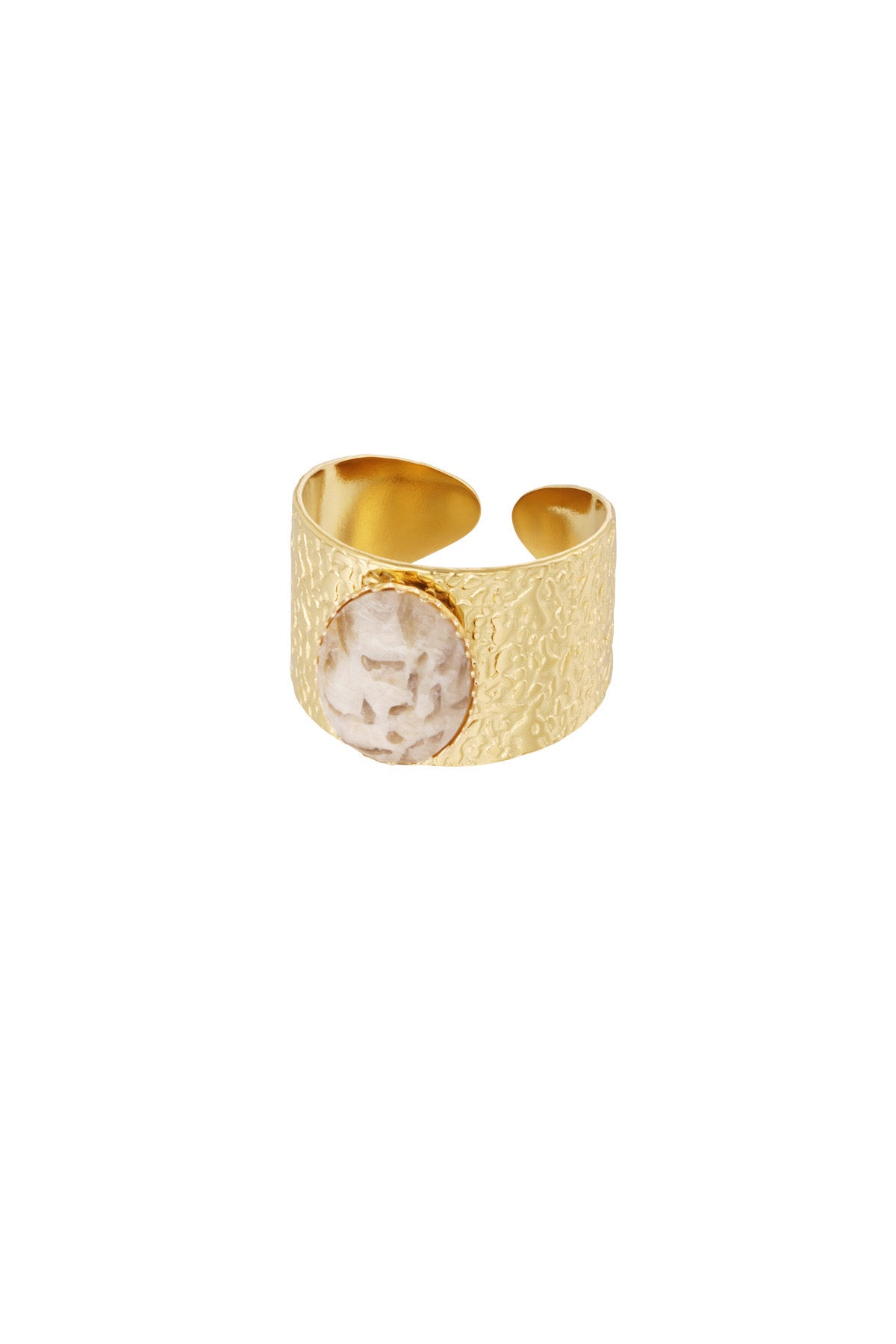 Robuuste Ring - Beige