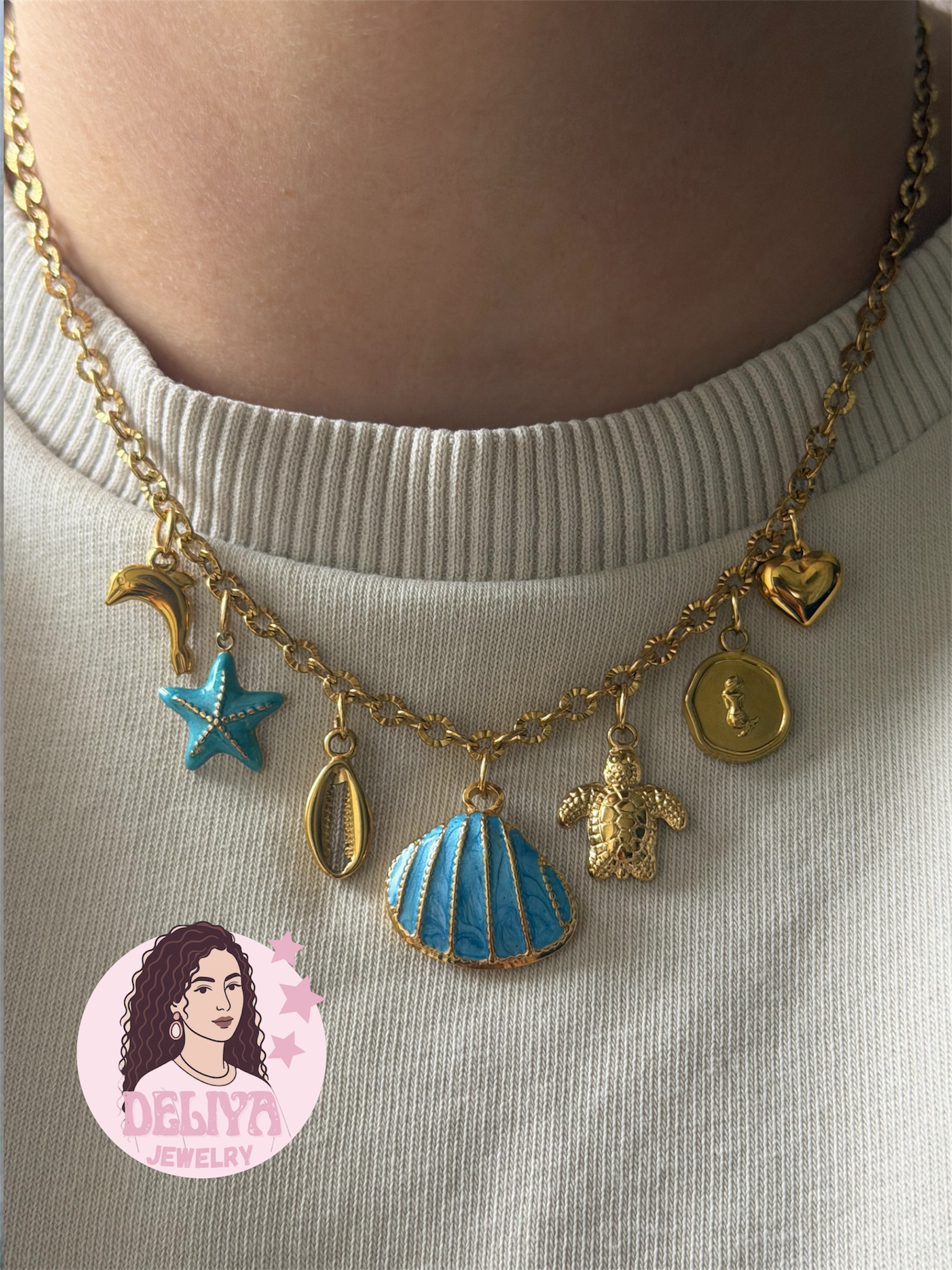 Charm Necklace - Bluey