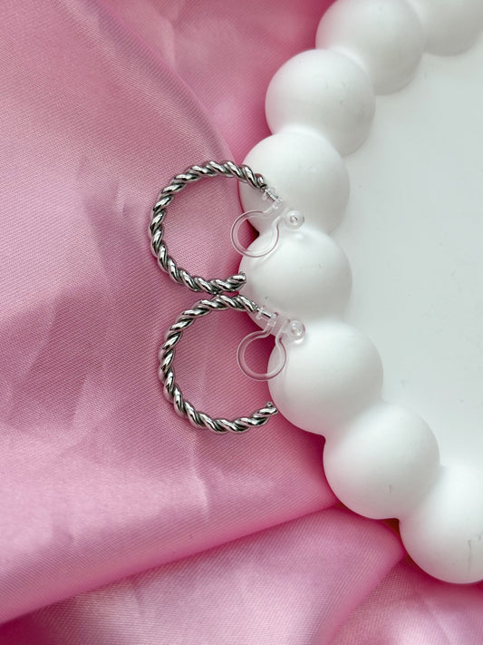 Clip on Earrings - Sunshine state of Mind - Silver