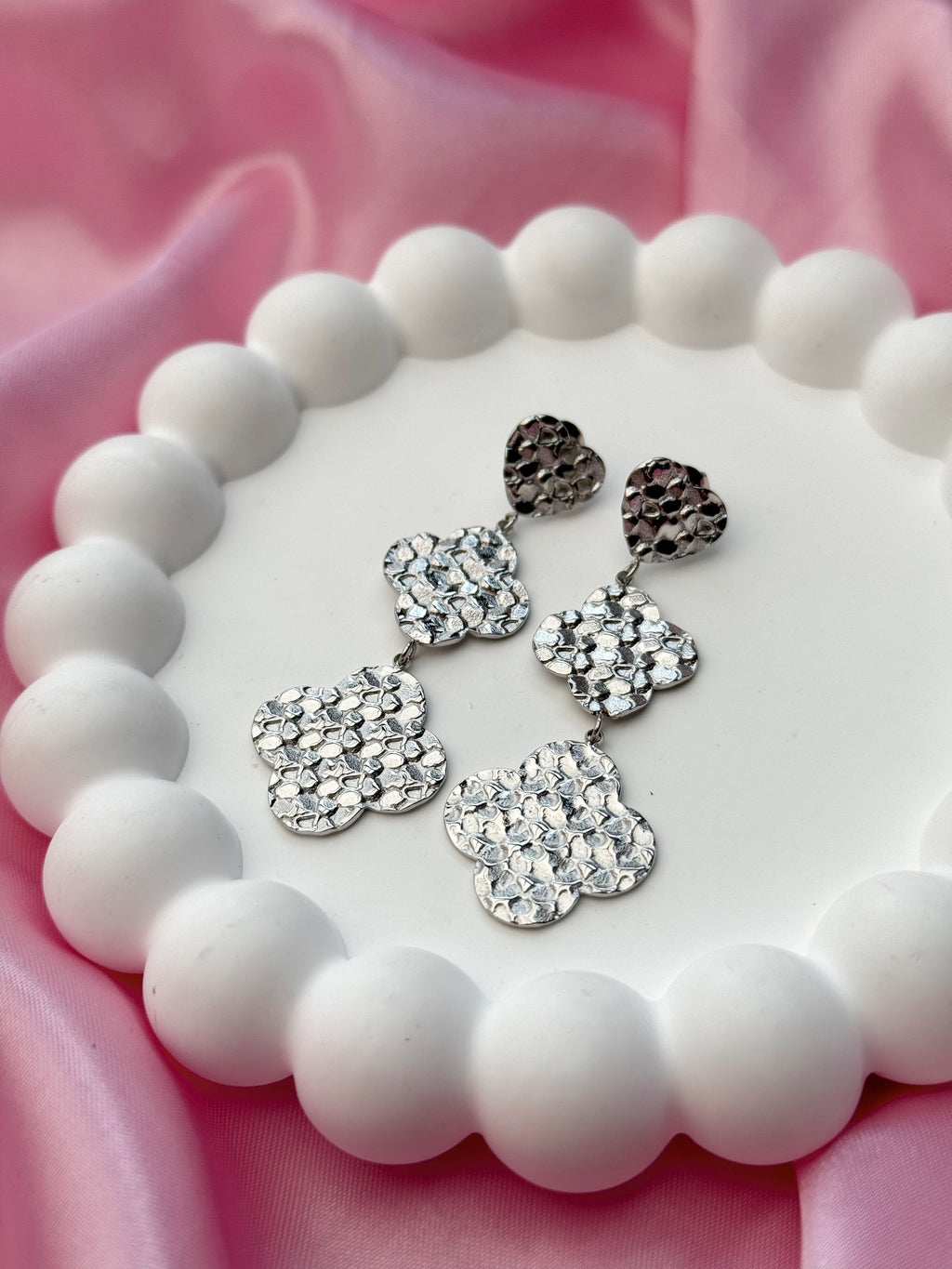 Earrings - Clover - Silver