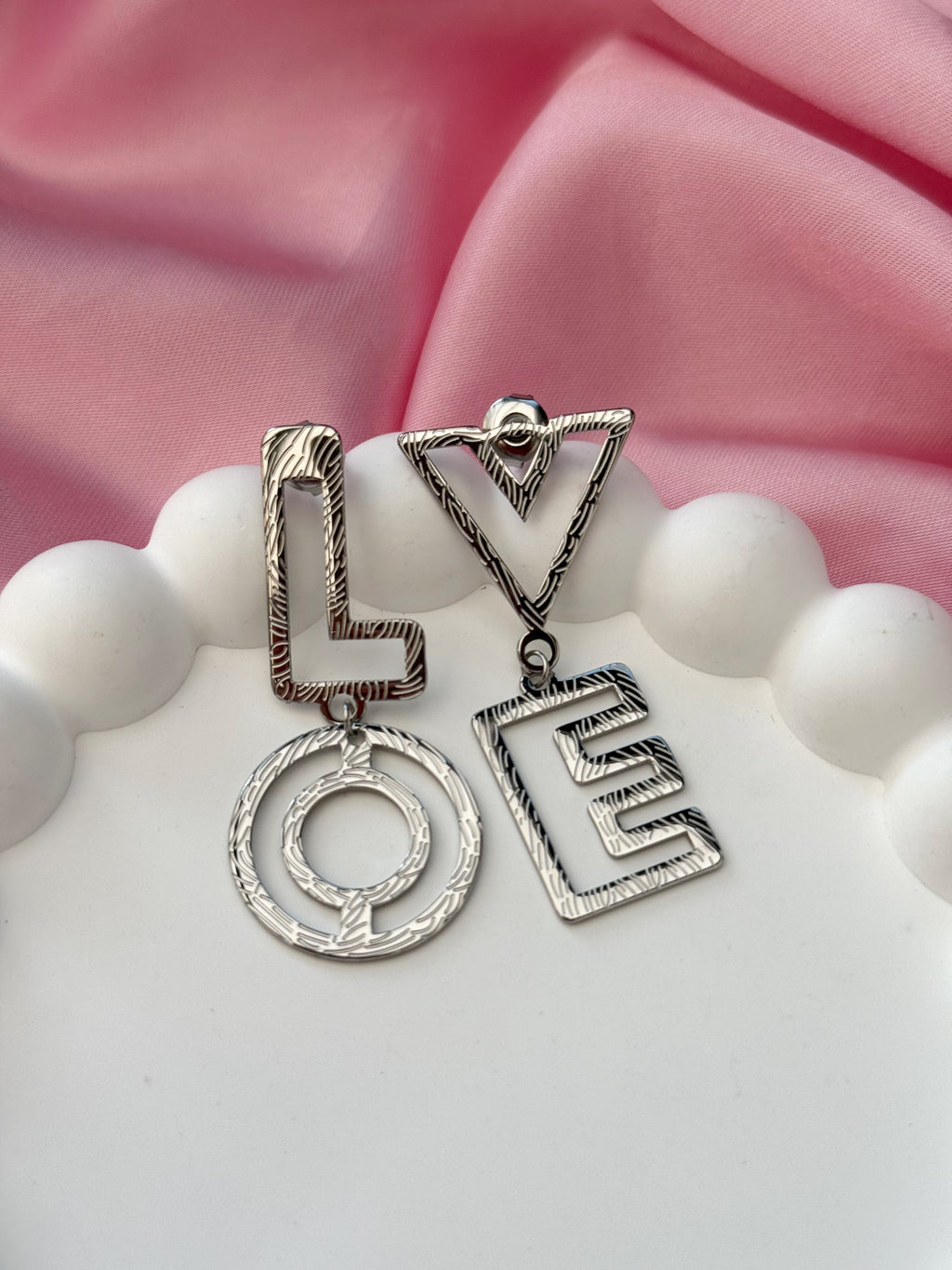 Earrings - Love - Silver
