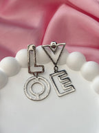 Earrings - Love - Silver