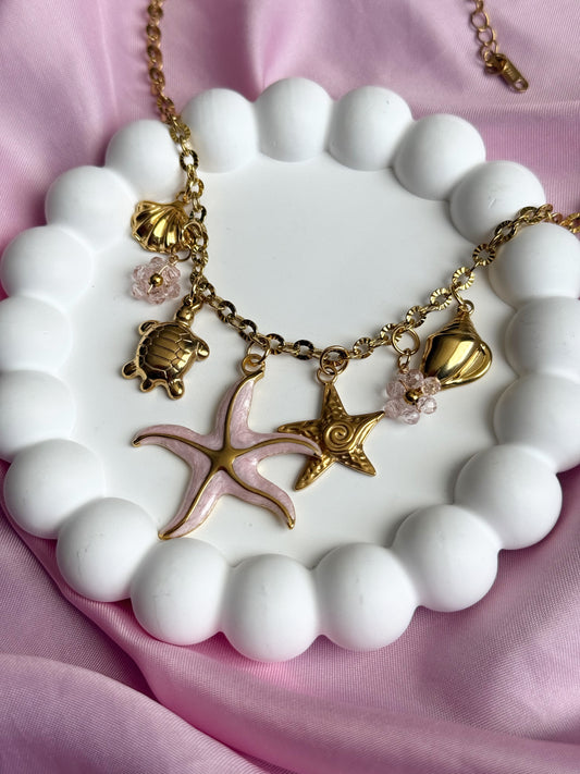 Charm Necklace - Babypink