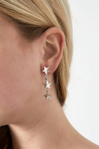 Earrings - Stars - Silver