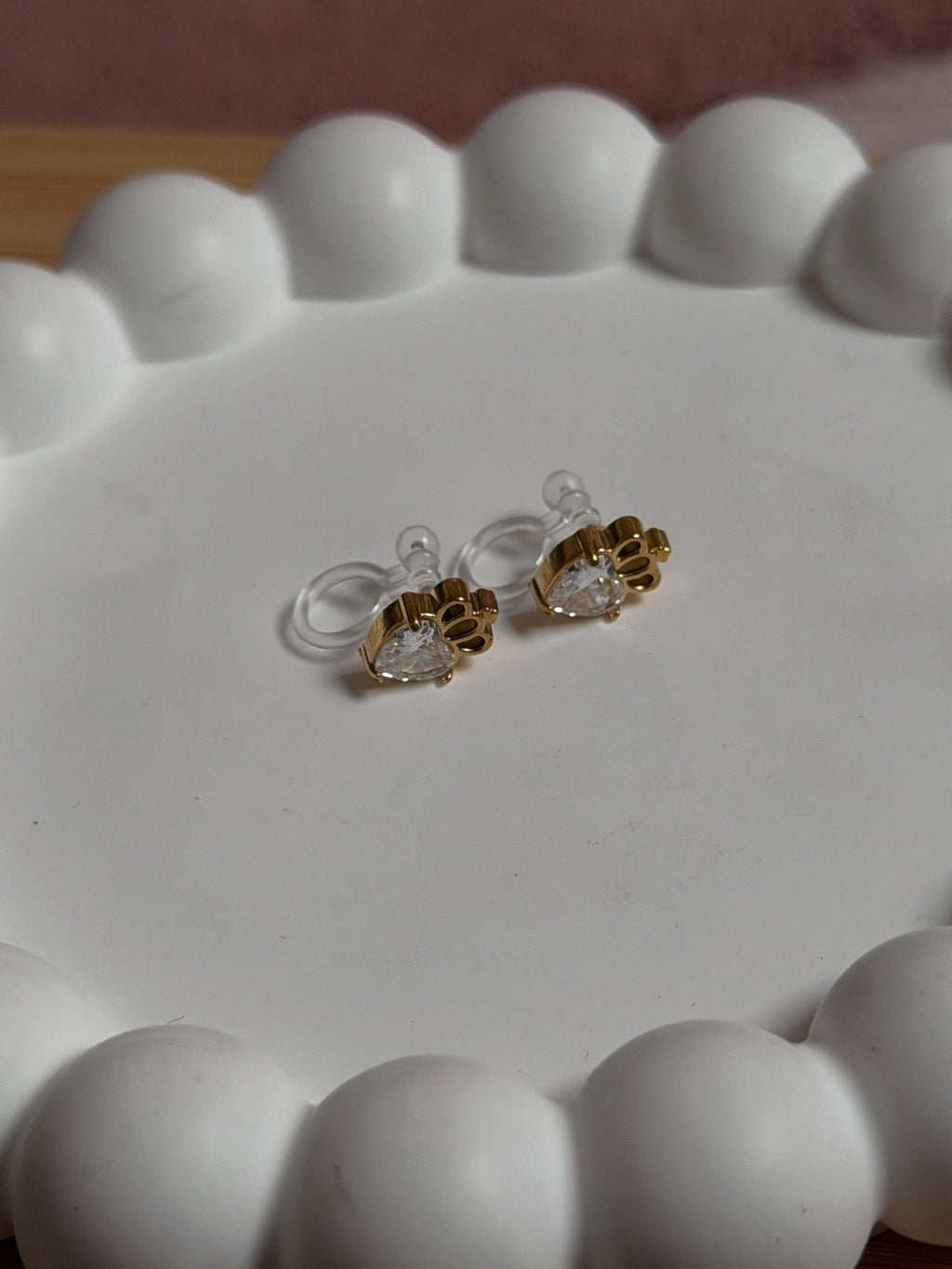 Clip on Earrings - Little Crown Love