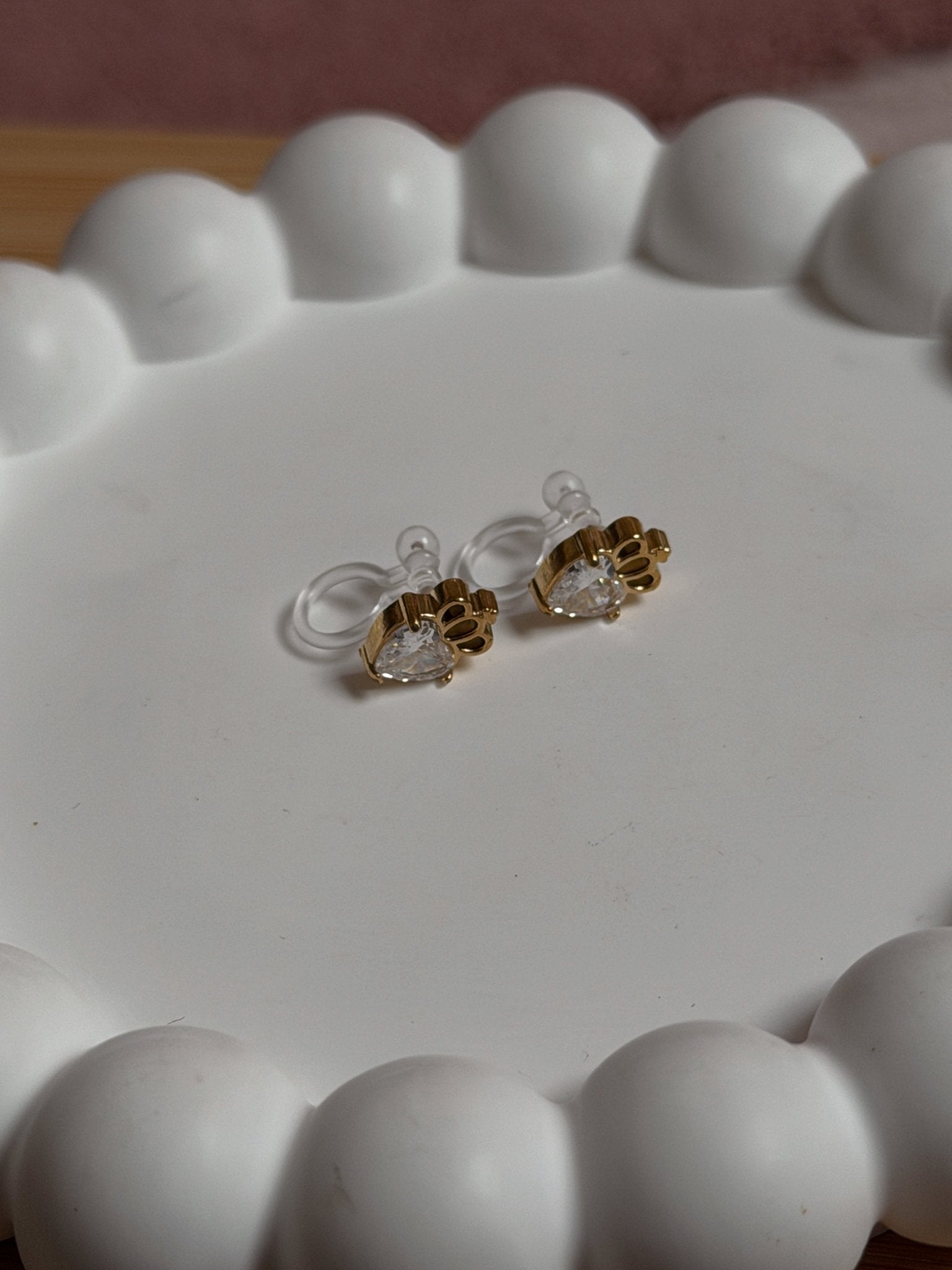Clip on Earrings - Little Crown Love