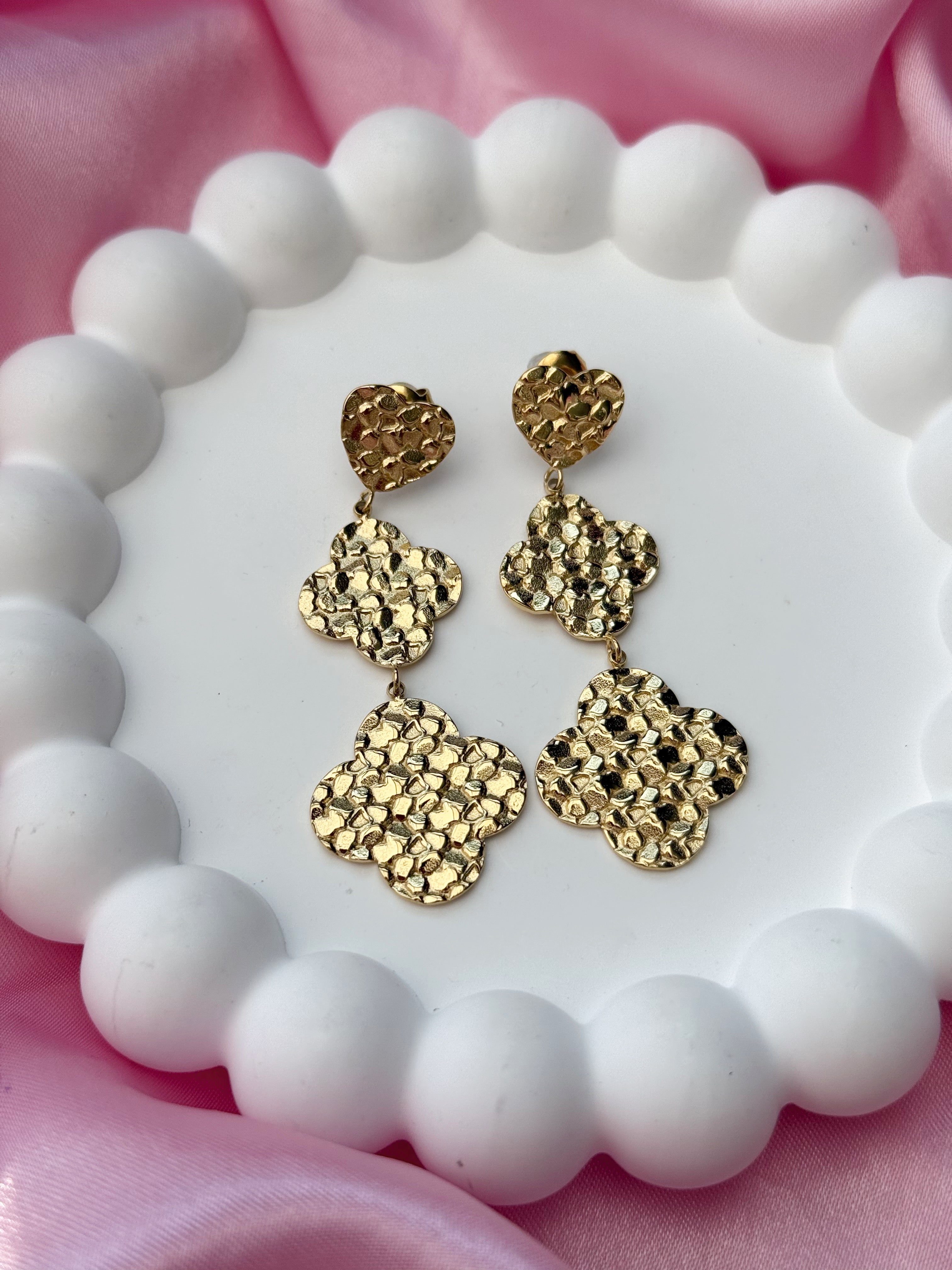 Earrings - Clover - Gold
