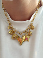 Charm Necklace - Loved Sea Pink
