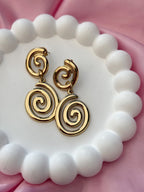Earrings - Sea Swirl - Gold