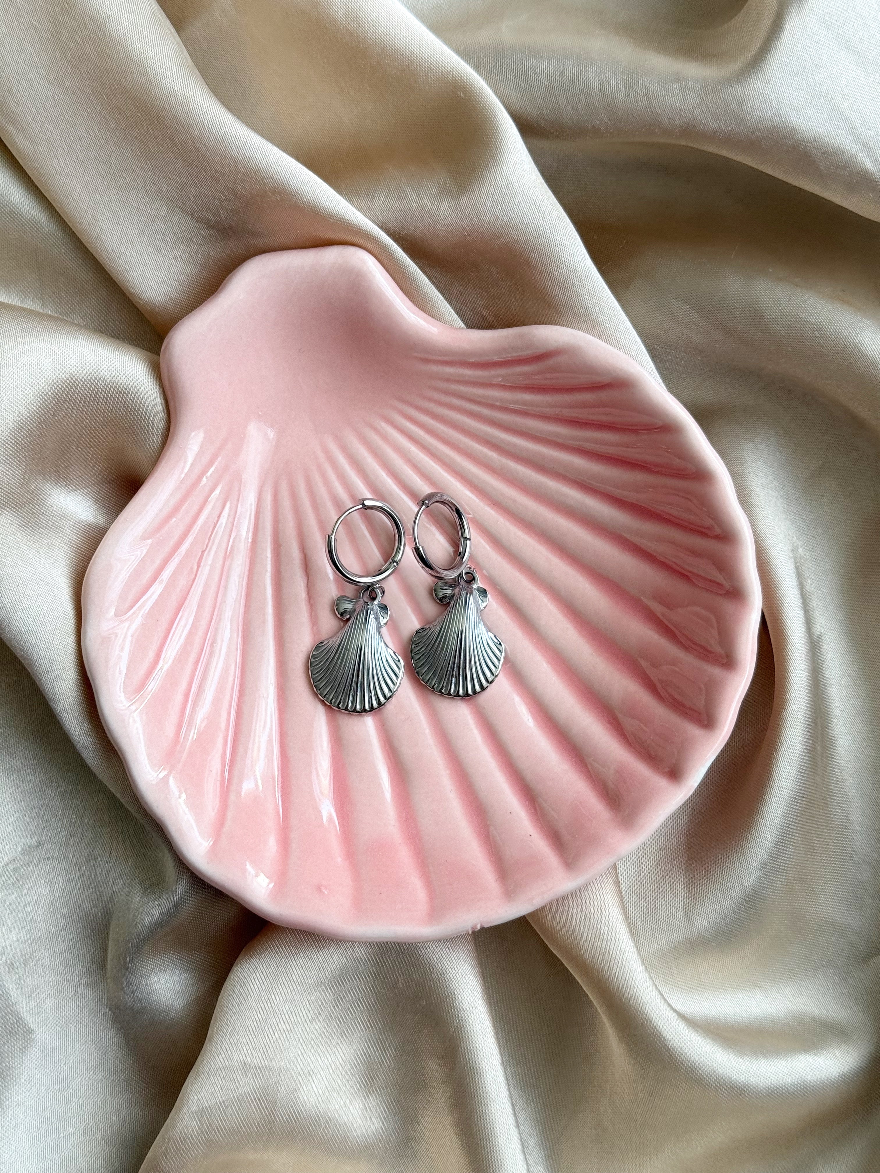Oorbellen Schelp Zilver