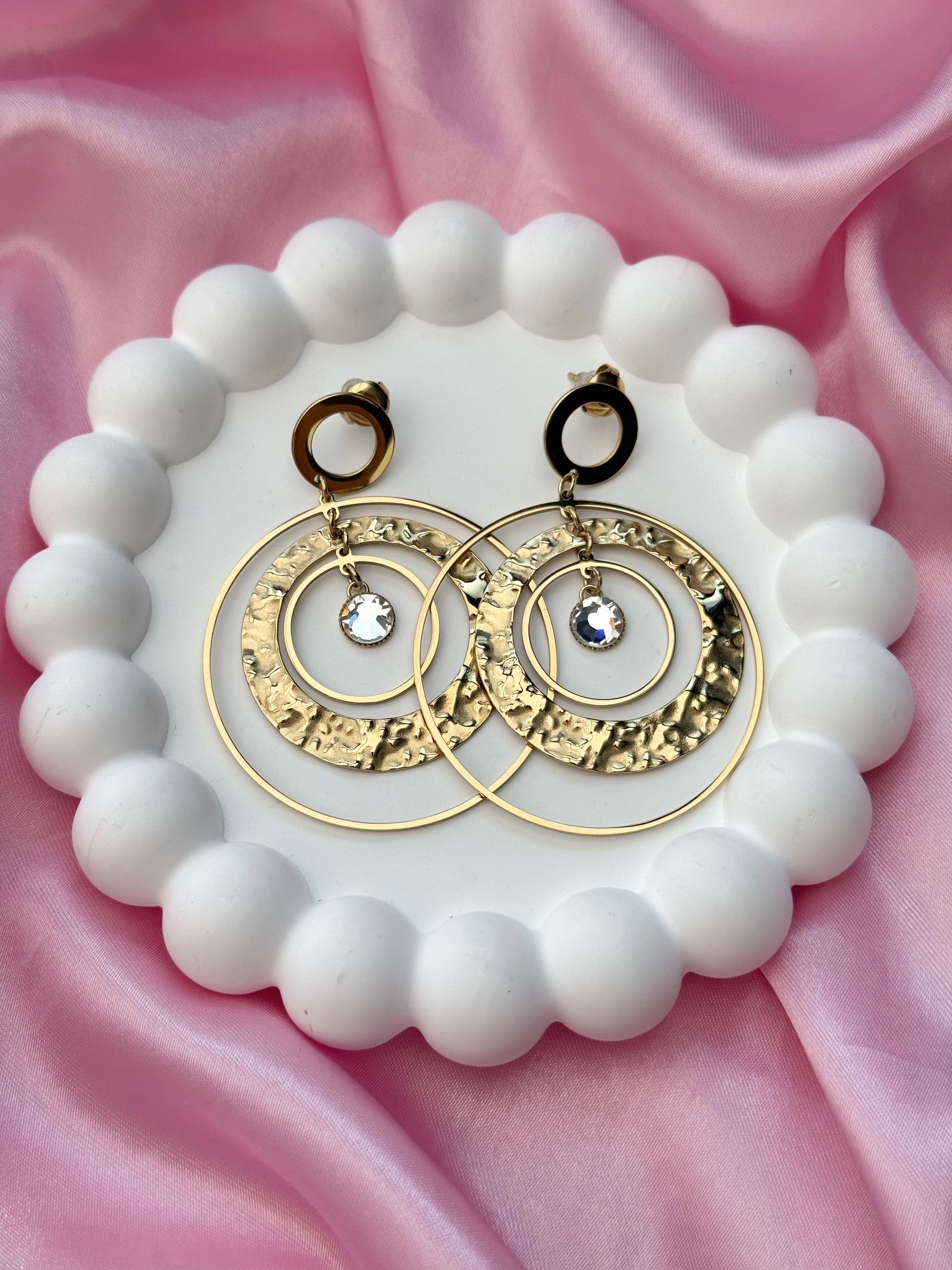 Earrings - Dream Catcher - Gold