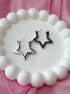 Clip on Earrings - Full of Stars - Silver