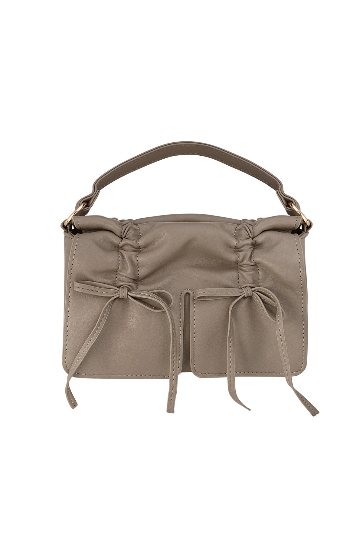 Tas met strikjes - Lichtbruin
