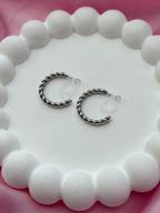 Clip on Earrings - Sunshine state of Mind - Silver