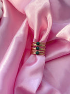 Ring - Green Nature Dots