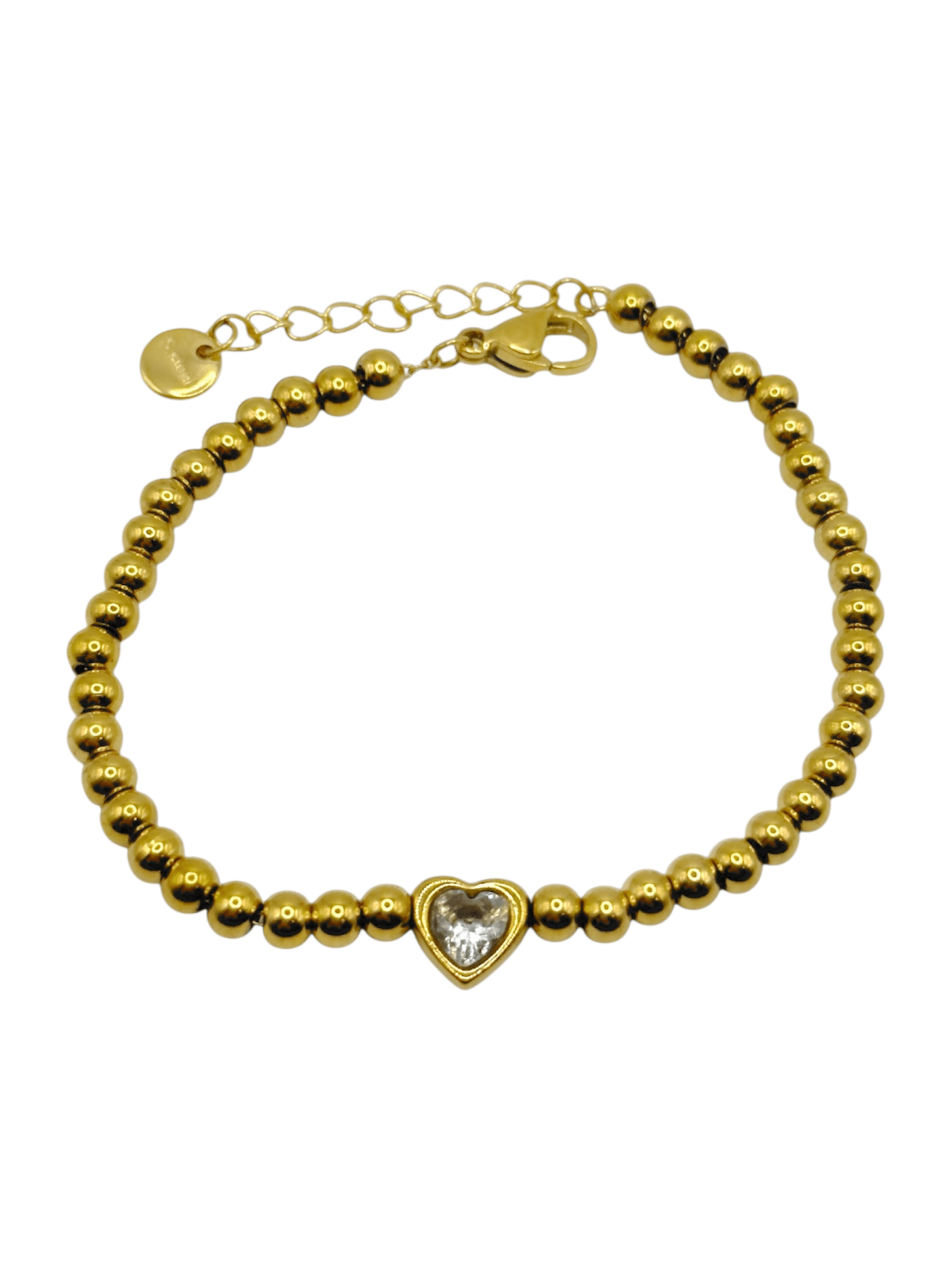 Bracelet - Heart Dots - Gold
