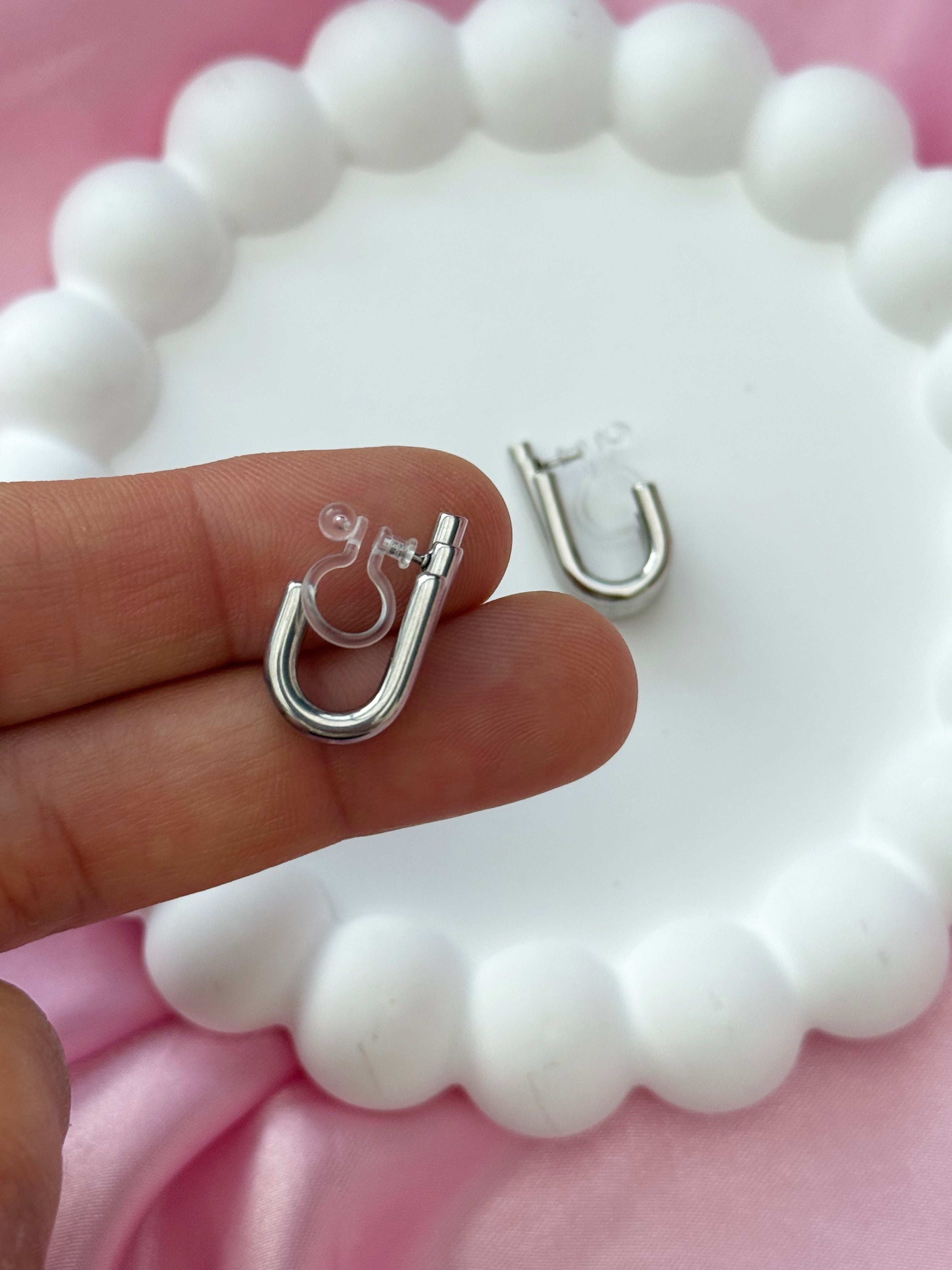 Clip on Earrings - Clip, snap and Slay! - Silver