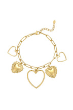 Charm Bracelet - Open love - Gold