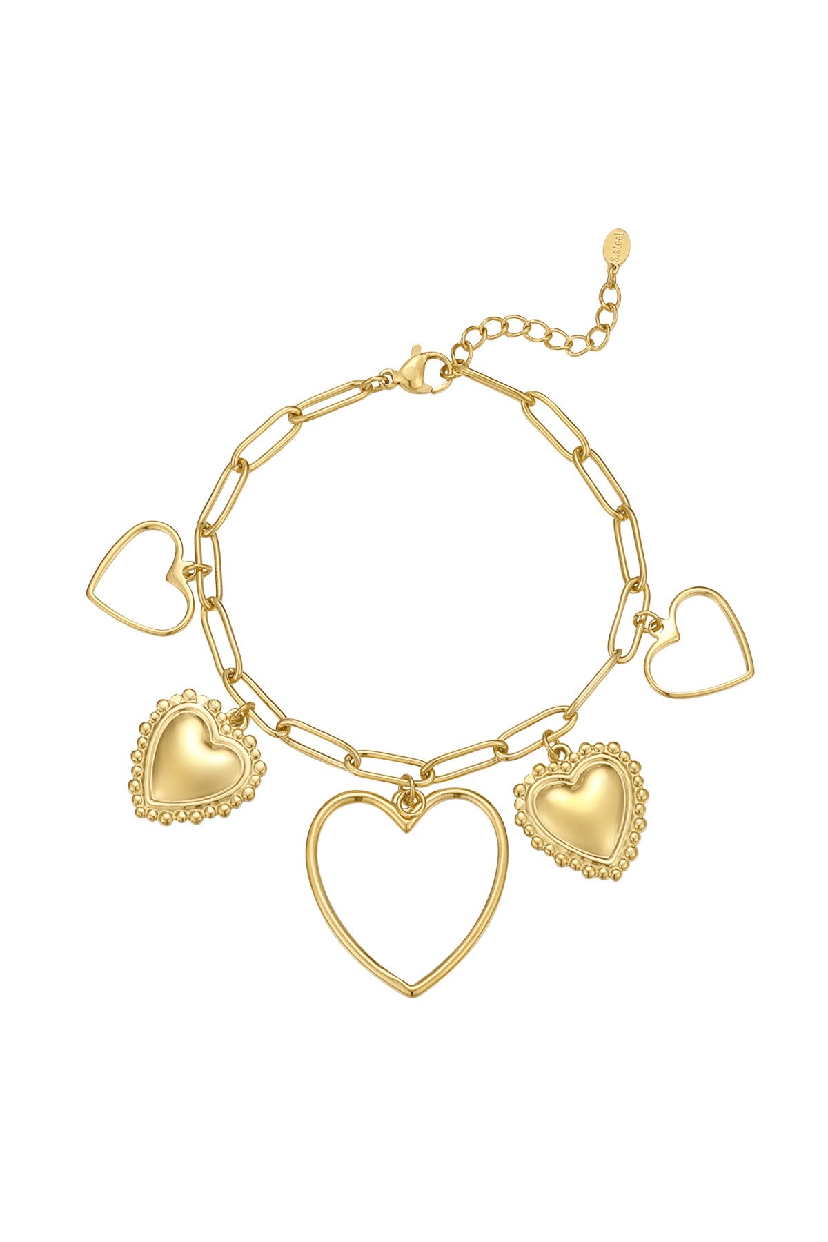 Charm Bracelet - Open love - Gold
