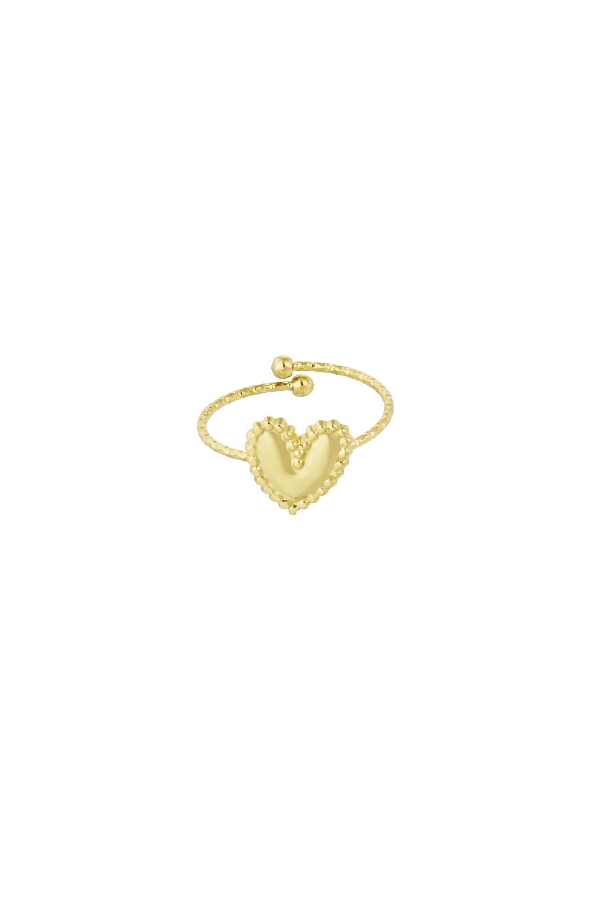 Ring met klein hartje