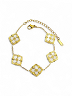 Bracelet Flower White