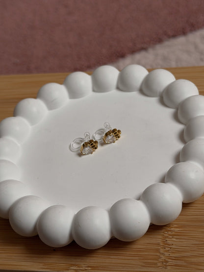 Clip on Earrings - Little Crown Love