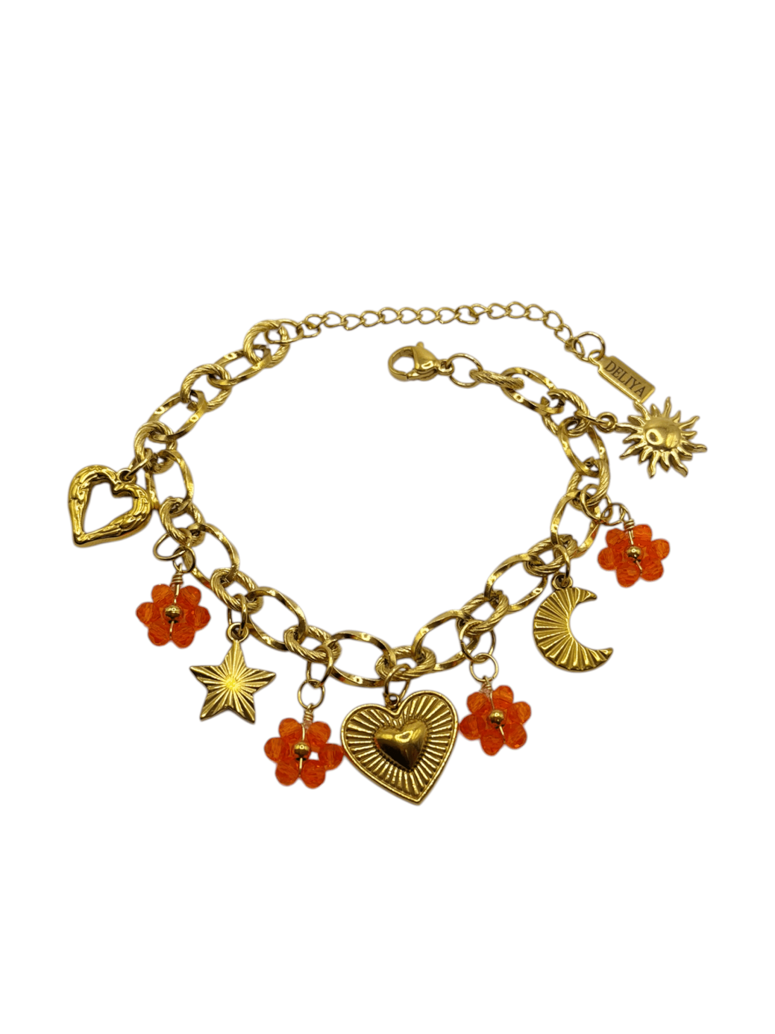 Charm Bracelet - Lia Orange