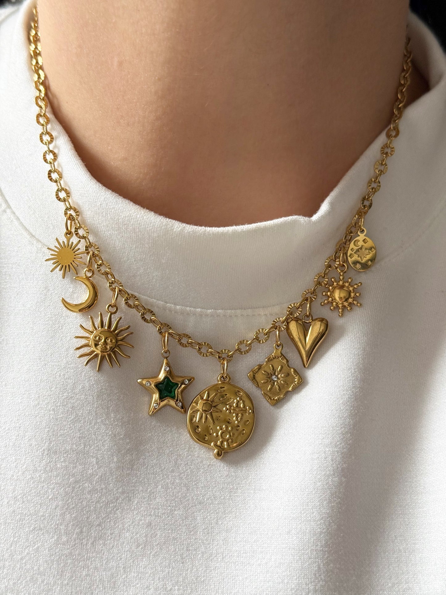 Charm Necklace - Moon