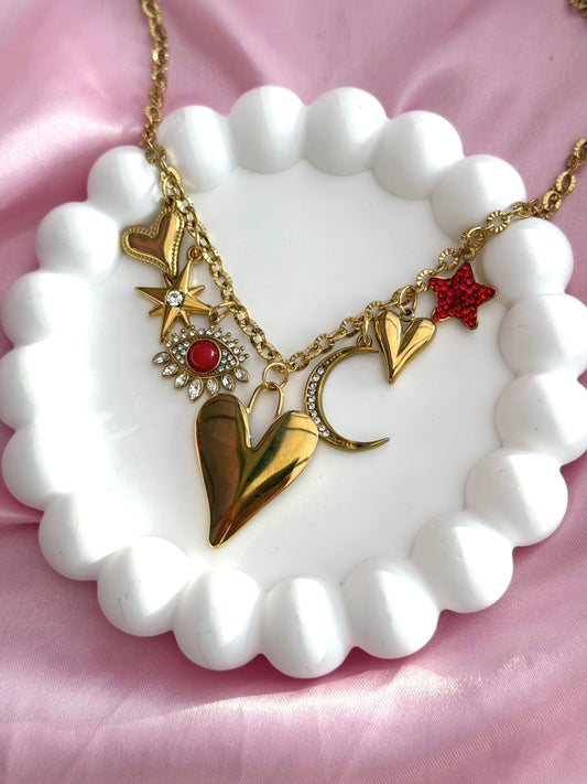 Charm Necklace - Red Eye