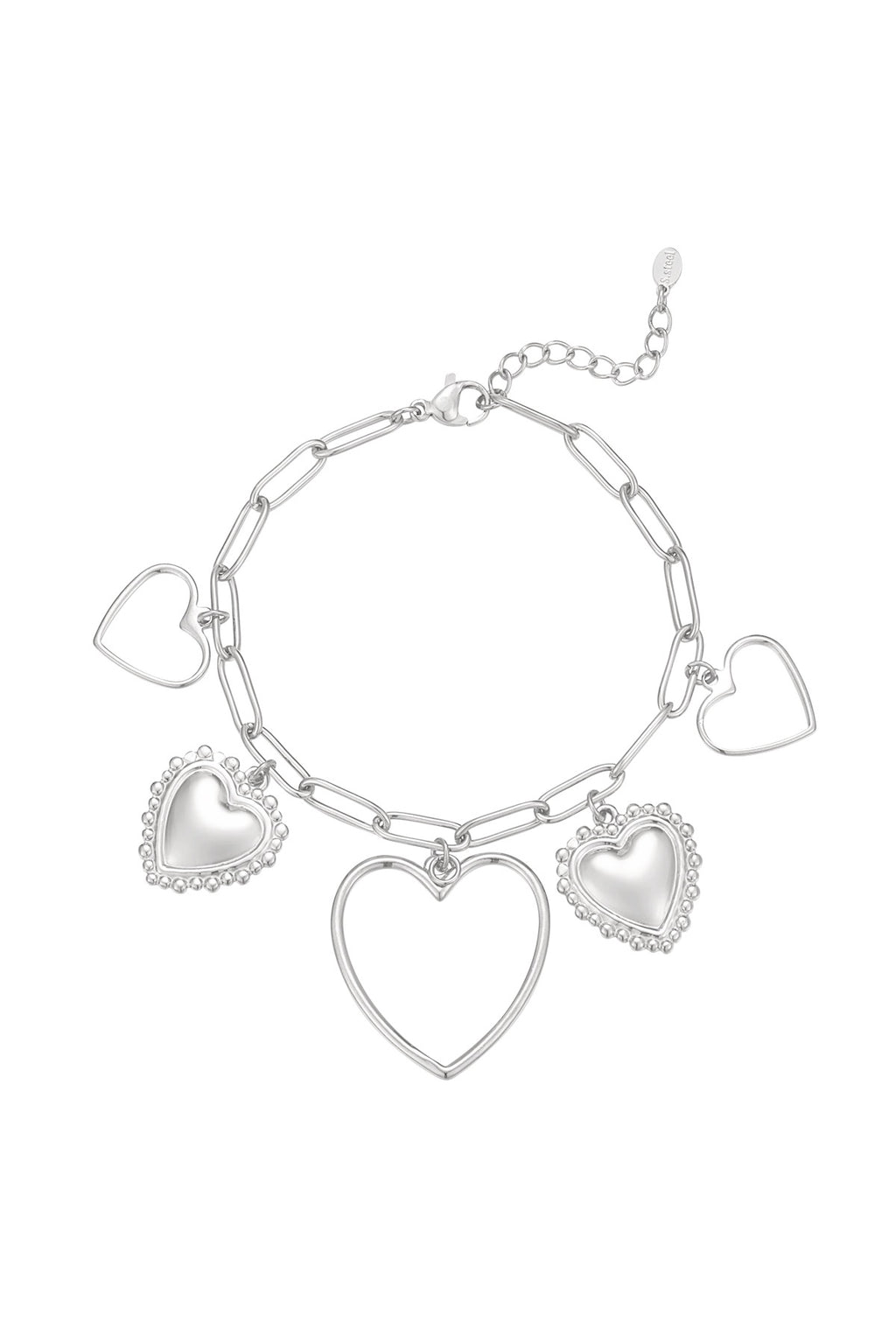 Charm Bracelet - Open love - Silver