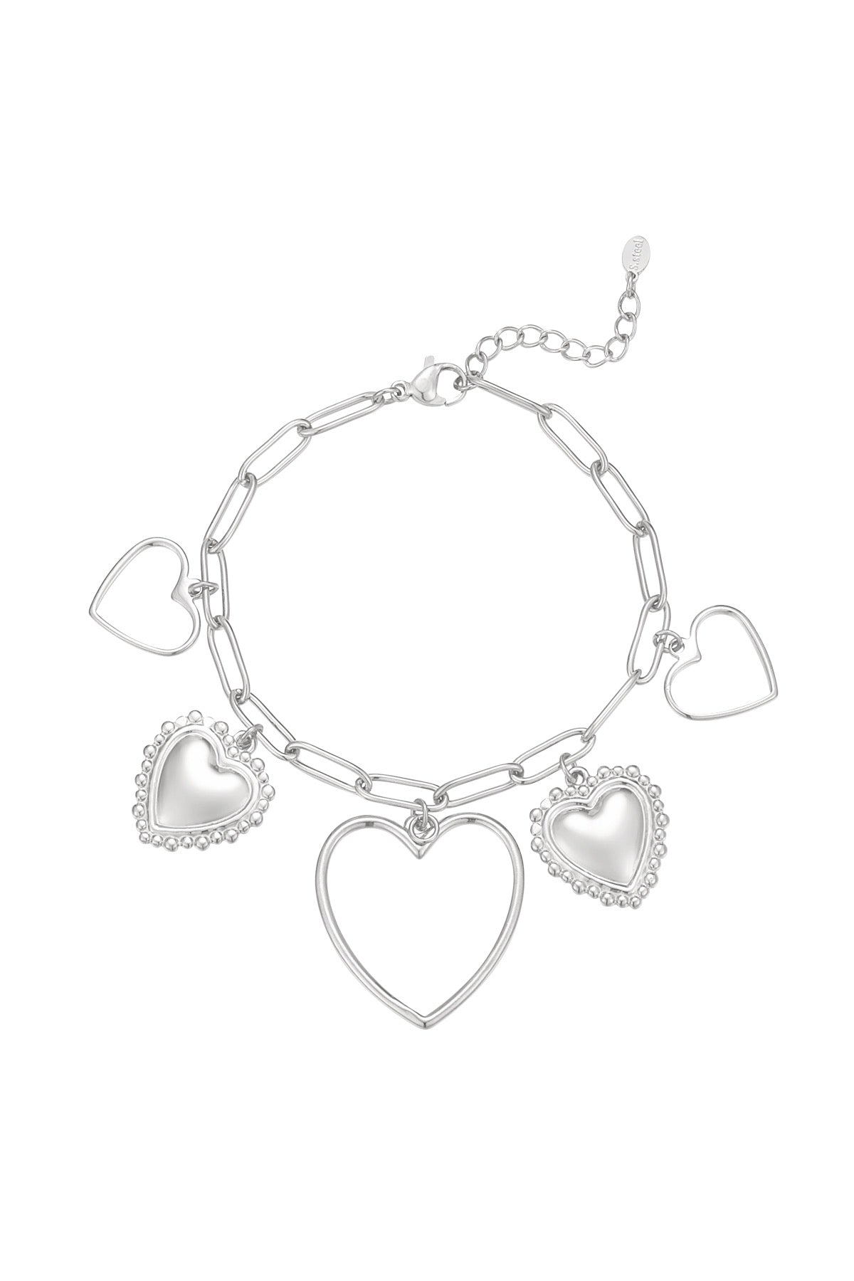 Charm Bracelet - Open love - Silver