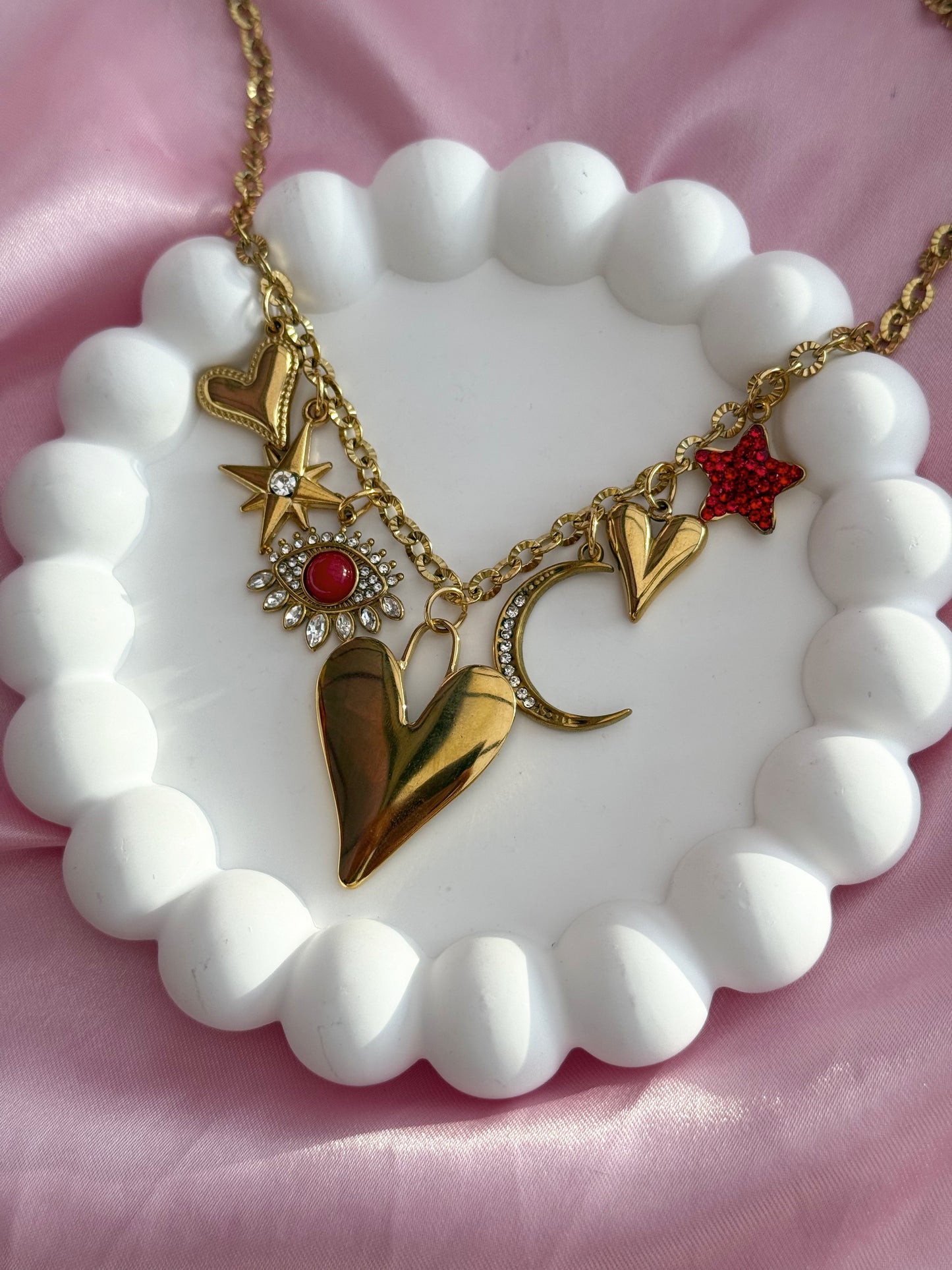 Charm Necklace - Red Eye
