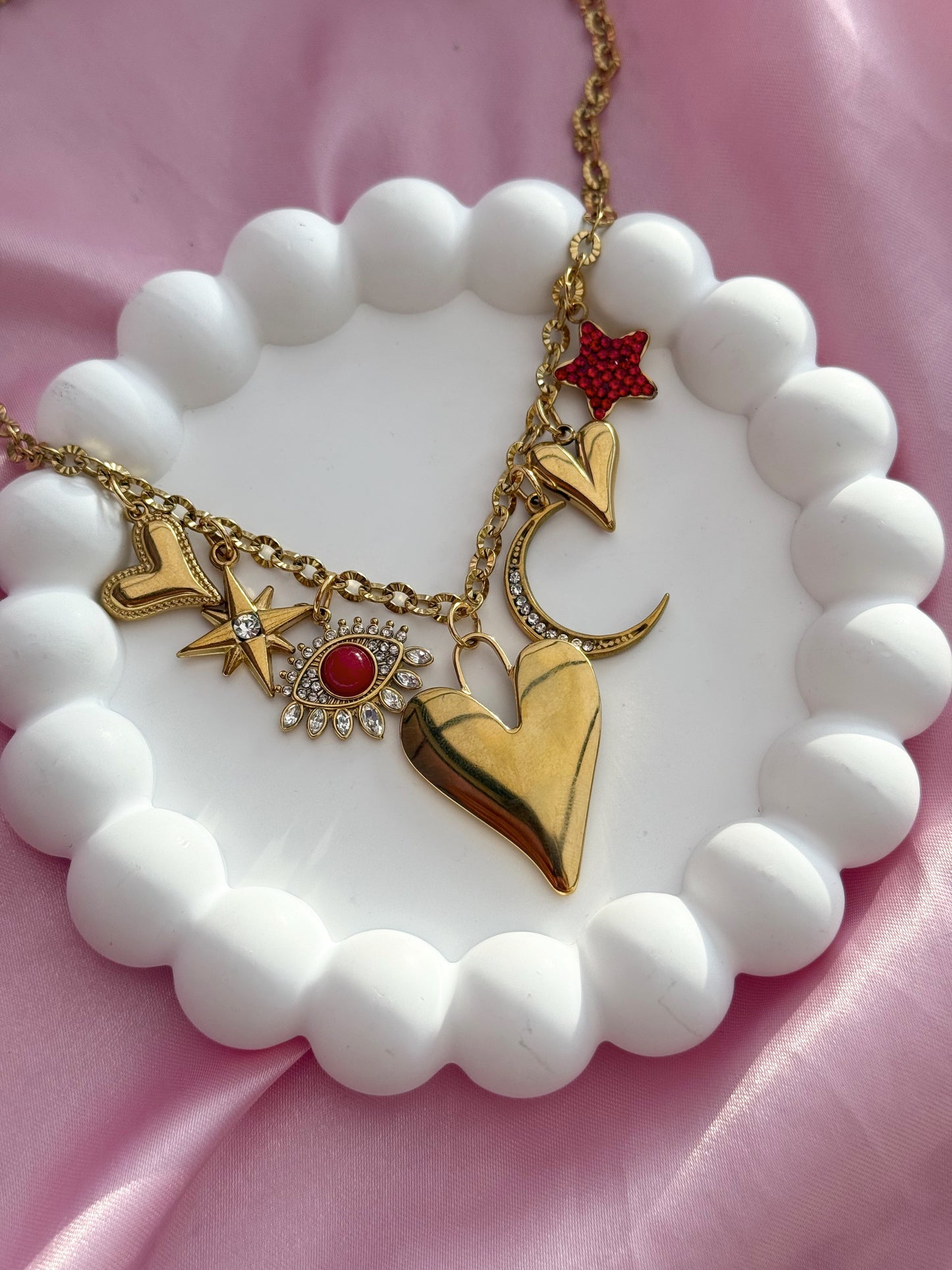 Charm Necklace - Red Eye