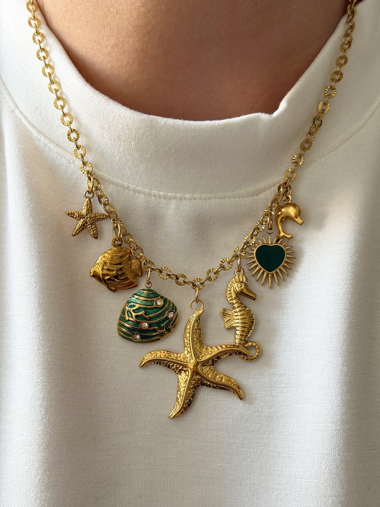 Charm Necklace - Green Season