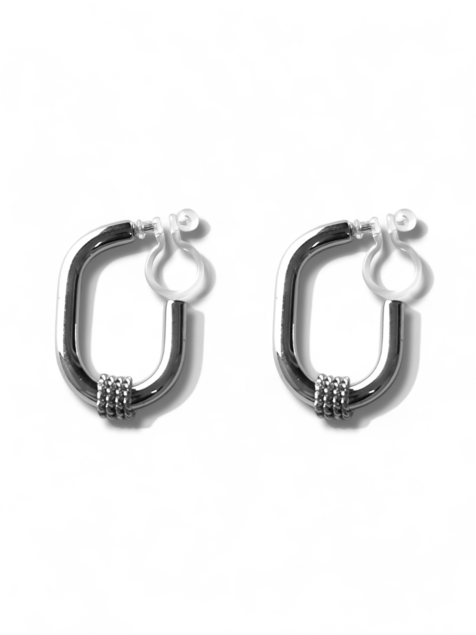 Clip on Earrings - Elegance - Silver