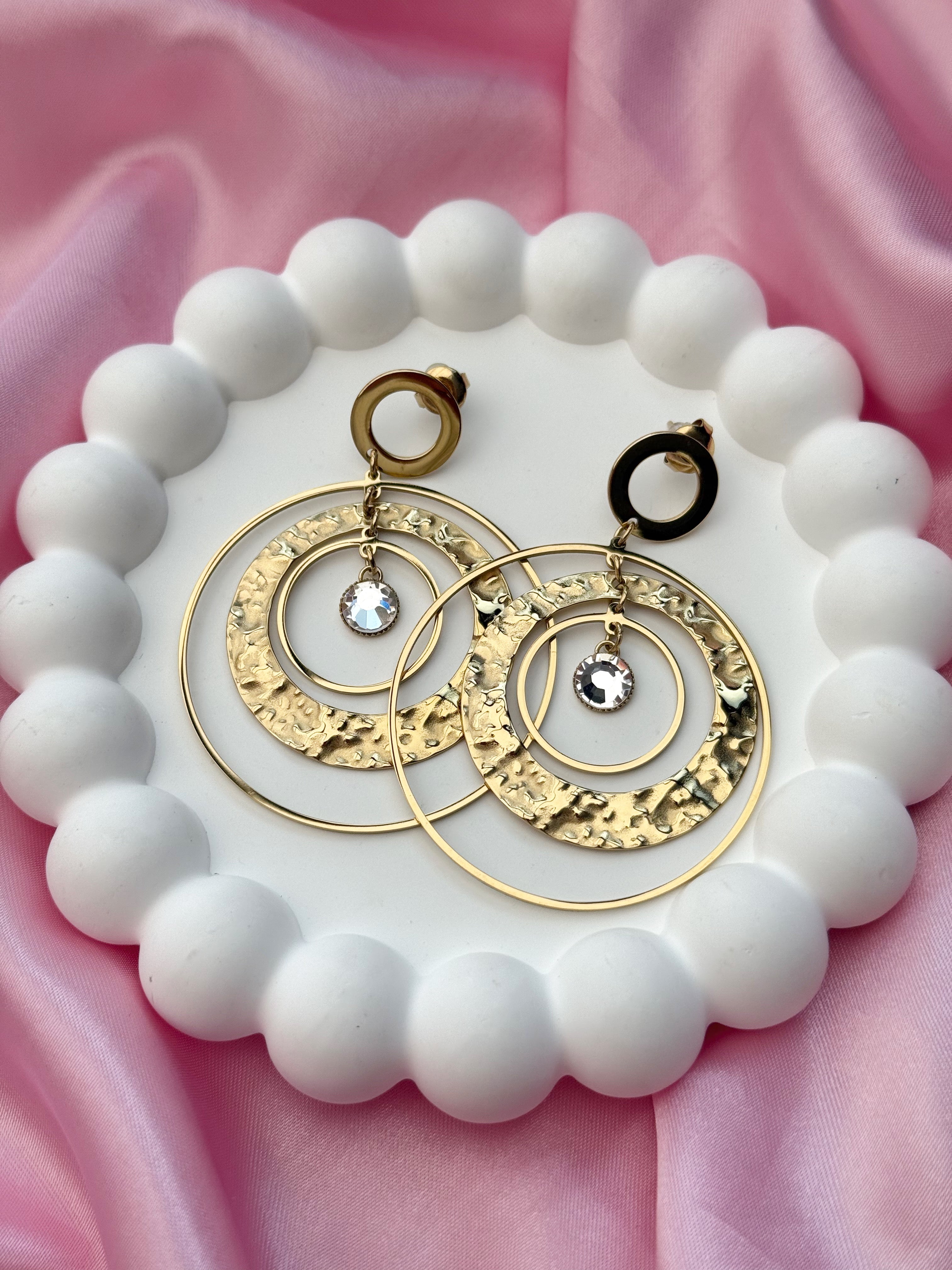 Earrings - Dream Catcher - Gold