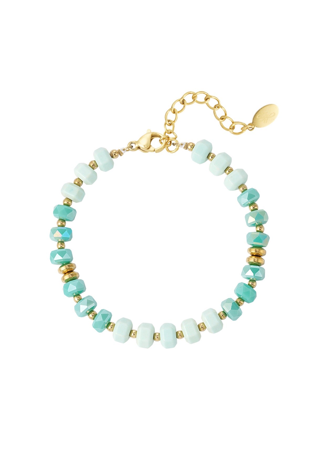 Mintgroen Steen Armband