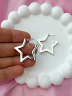 Clip on Earrings - Full of Stars - Silver