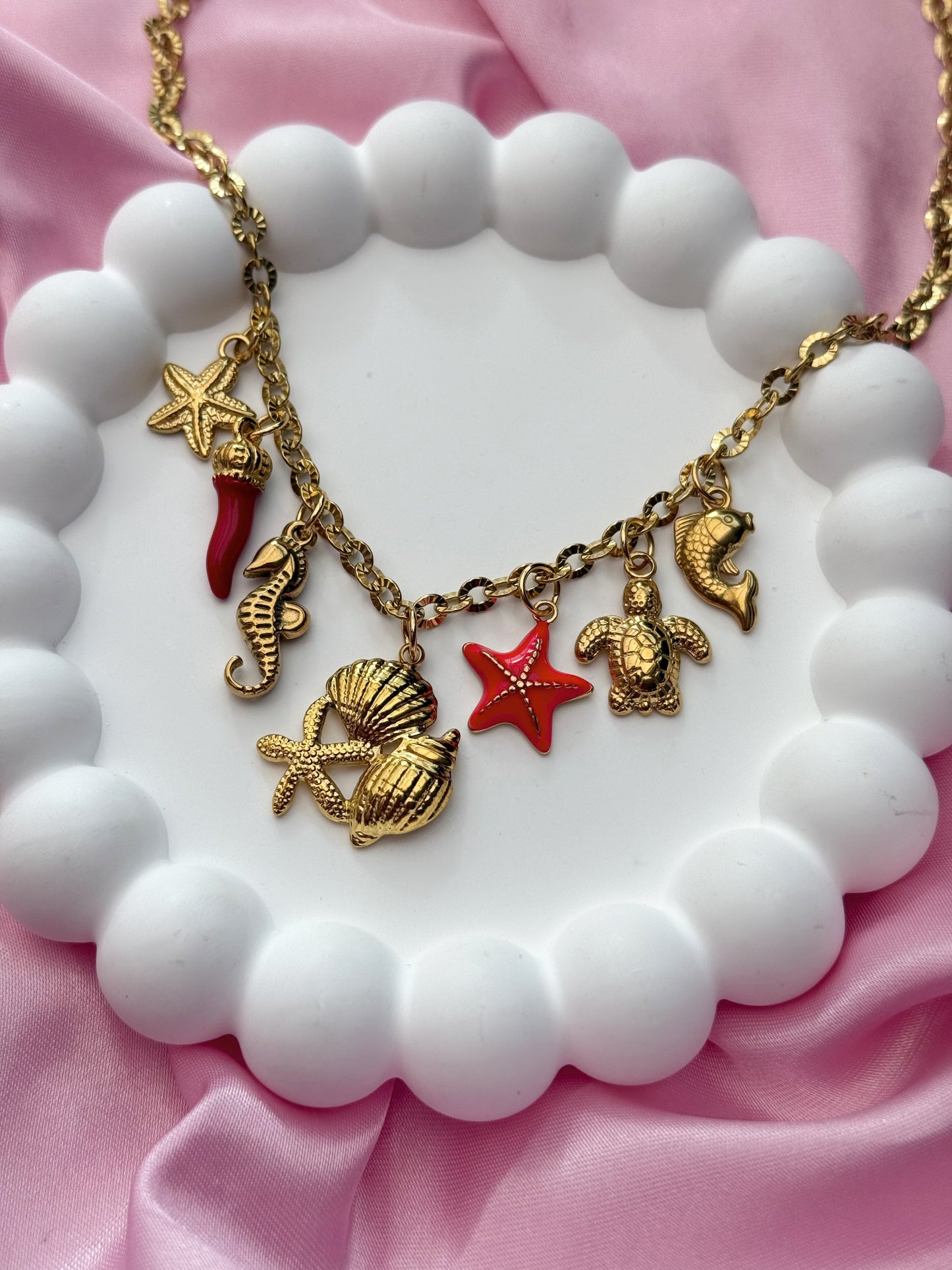 Charm Necklace - Red Sea