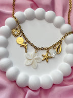 Charm Necklace - White Dolphin