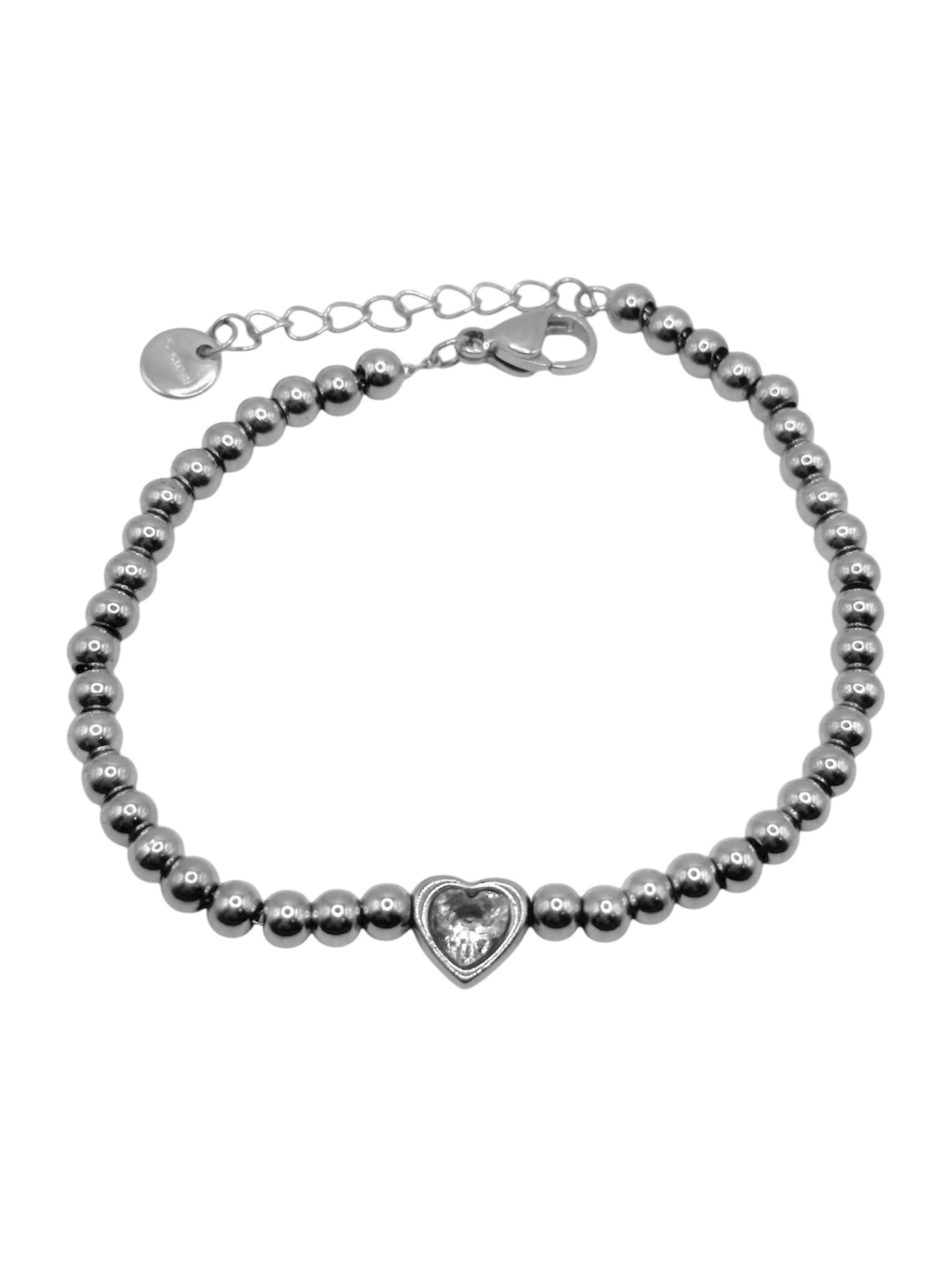Bracelet - Heart Dots - Silver