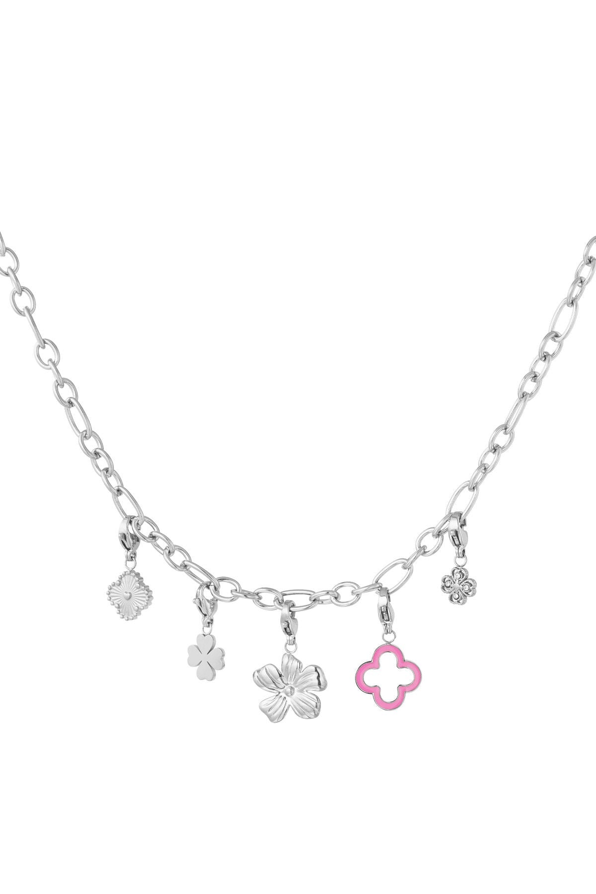 Klaver Ketting - Zilver