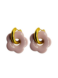 Earrings - Flower Lila