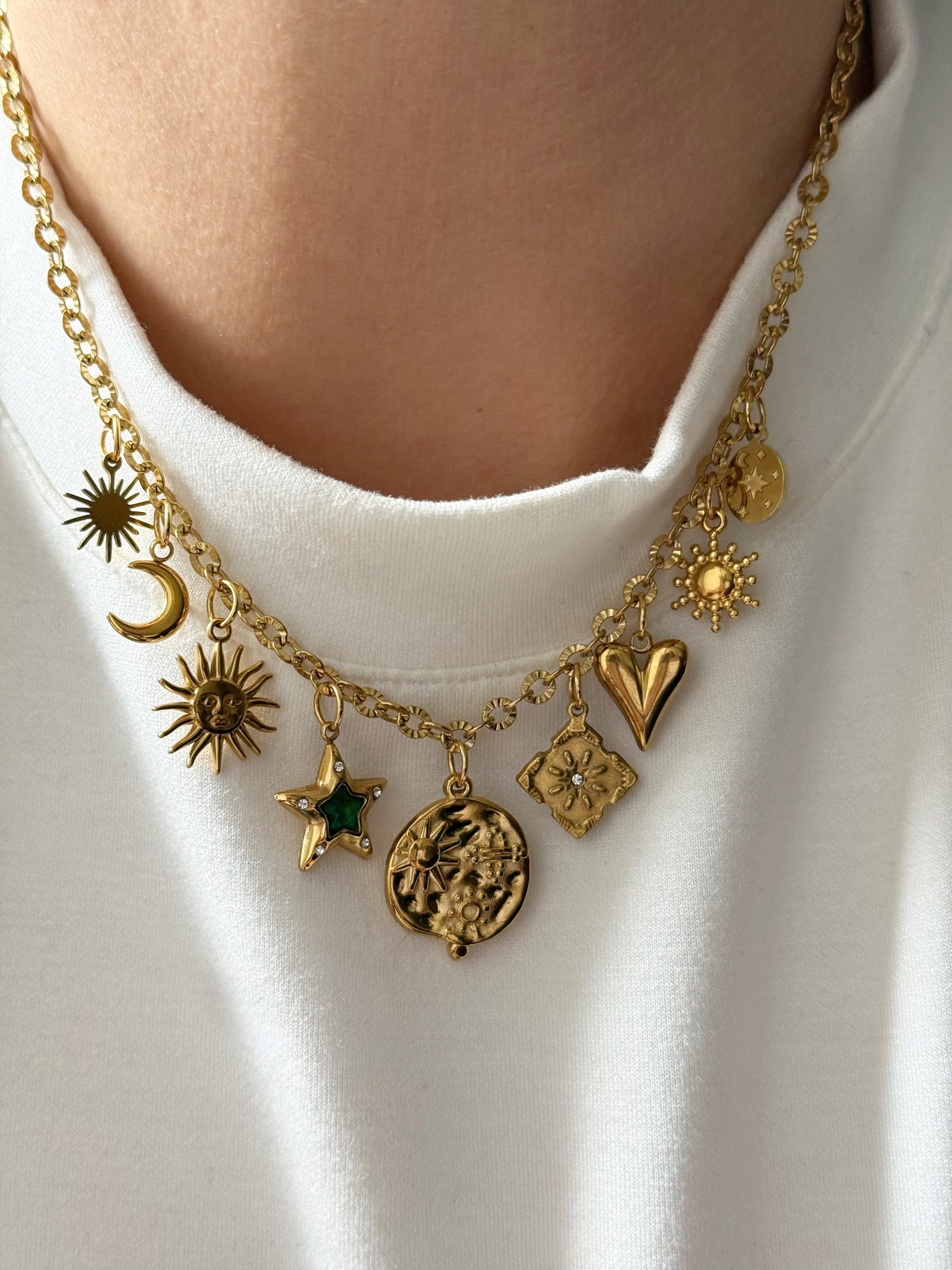 Charm Necklace - Moon