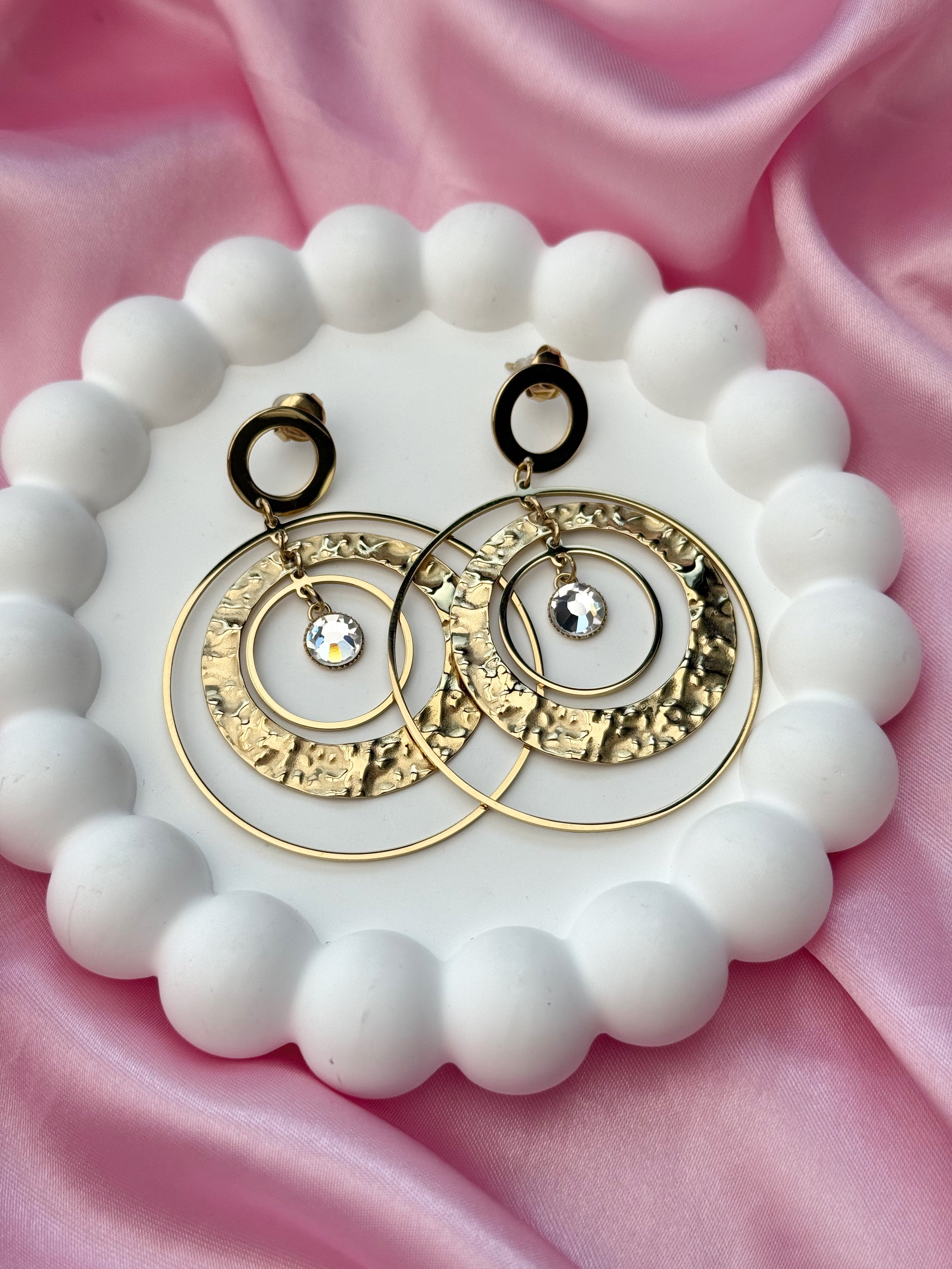 Earrings - Dream Catcher - Gold