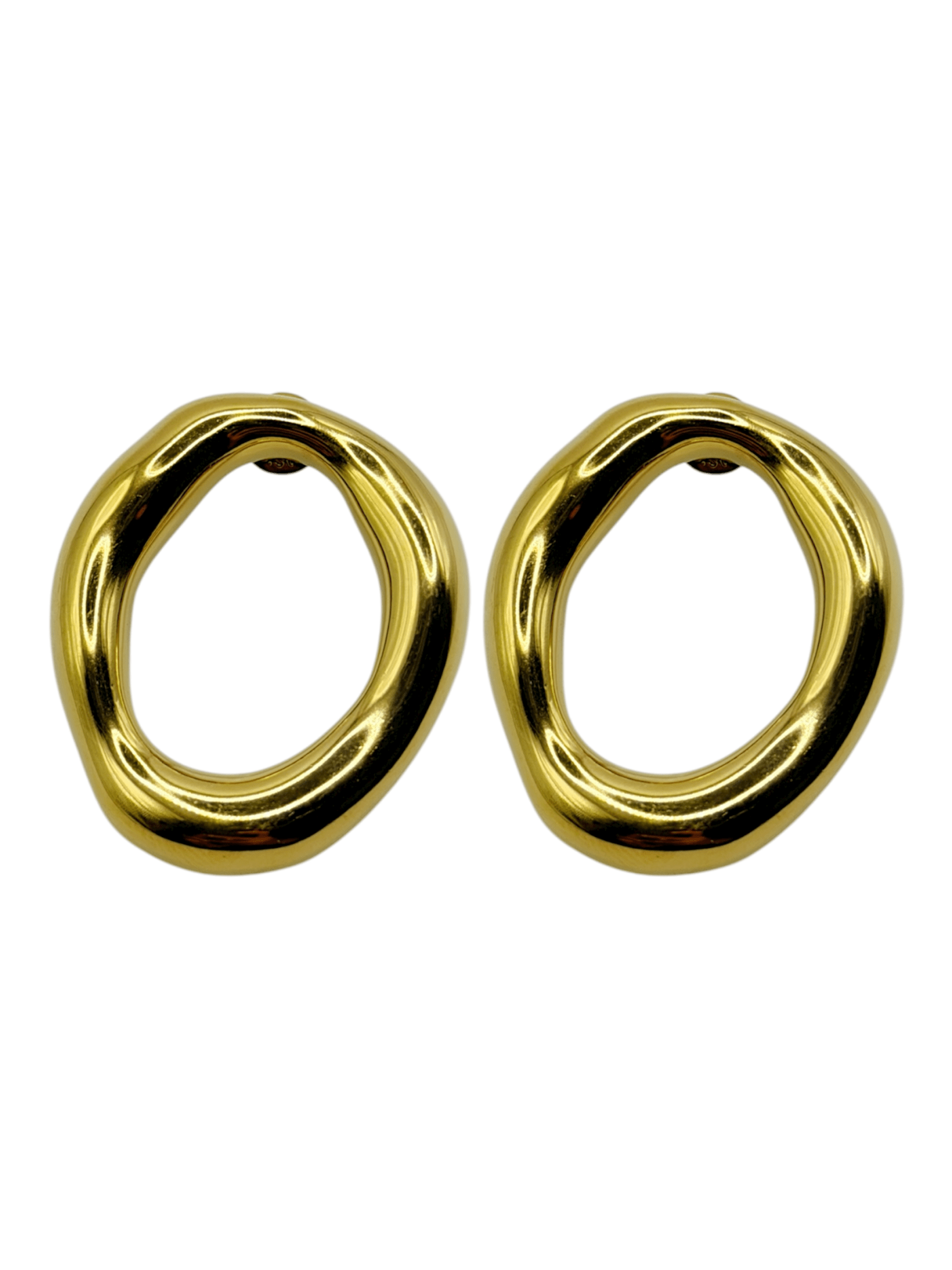 Earrings - Oval Glow - Gold