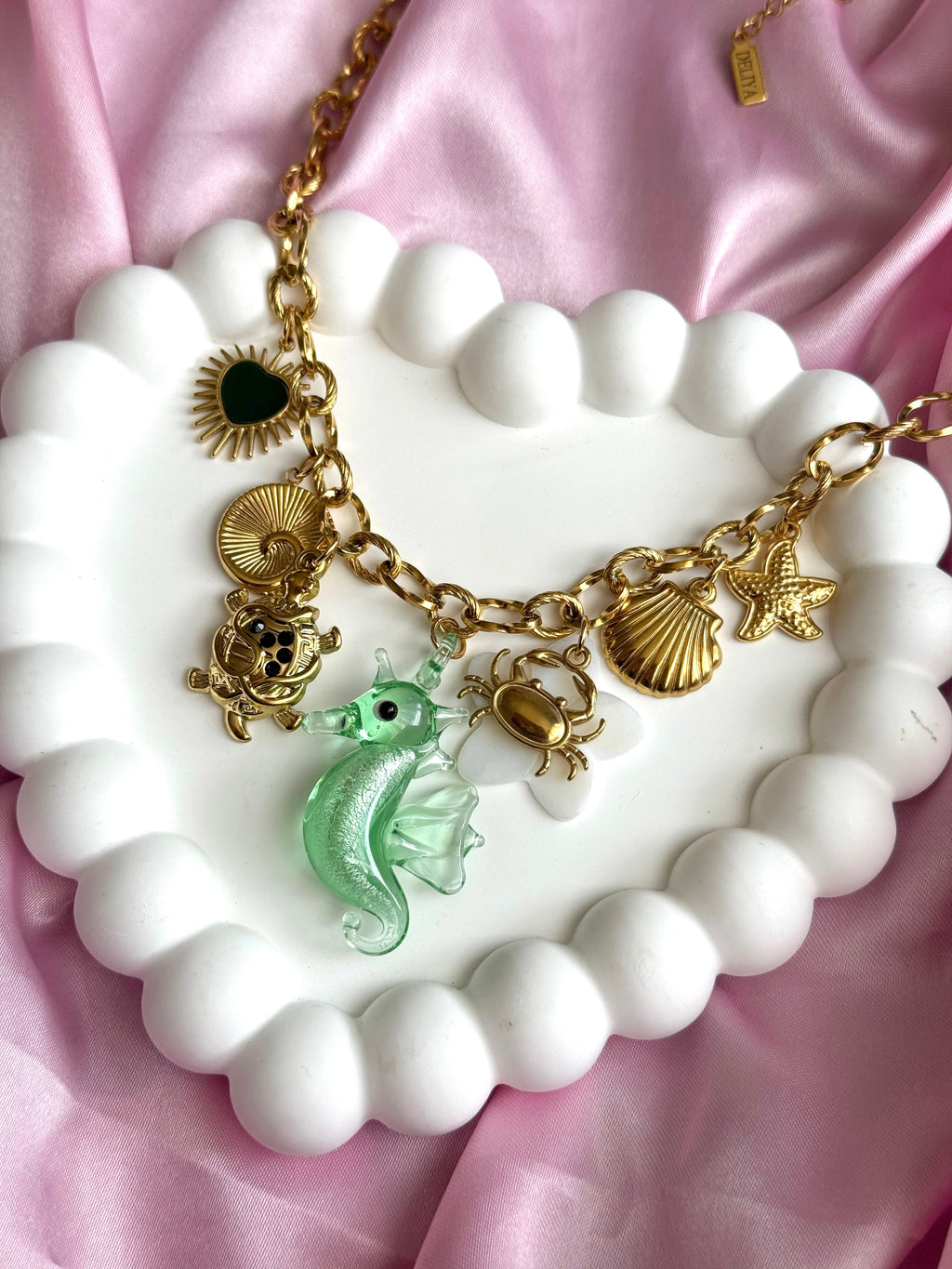Bedelketting Green Seahorse