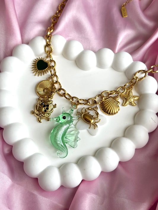 Bedelketting Green Seahorse