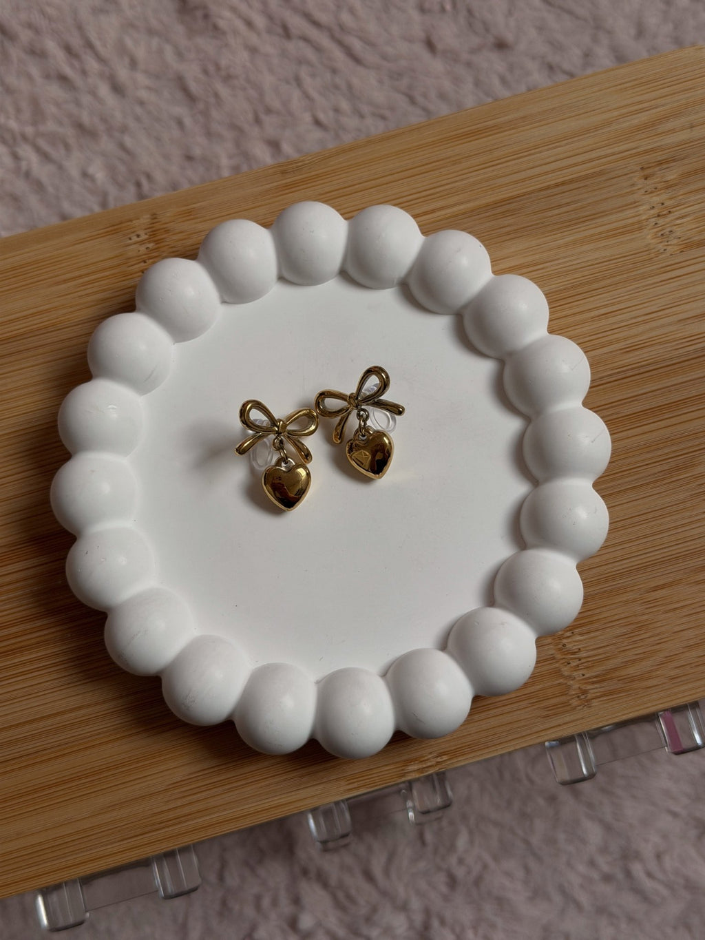 Clip on Earrings - Bowtie Love