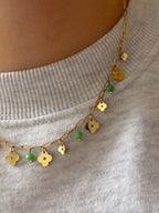 Necklace - Clover Green